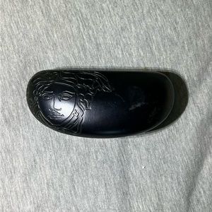 Versace Medusa Head Embossed Leather Sunglasses Case